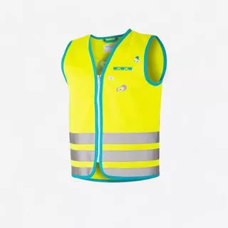 WOWOW Gilet di sicurezza ciclismo bambino CRAZY MONSTER alta visibilità giallo