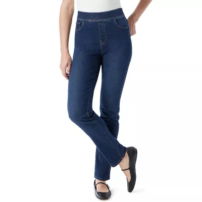 Women's Gloria Vanderbilt Amanda Pull-On Straight Jeans