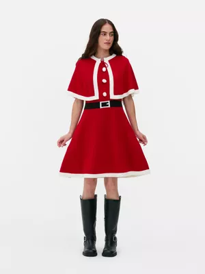 Vestido corto navideño de Mamá Noel