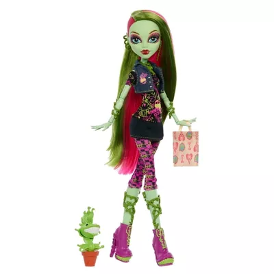 Monster High Boo-riginal Creeproduction Venus McFlytrap Doll with Diary, Doll Stand and Pet