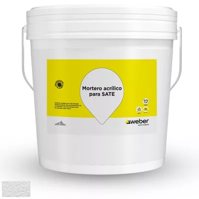 MORTERO ACRÍLICO WEBER SATE 25 KG BLANCO