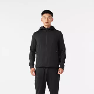 KALENJI Felpa running uomo RUN WARM 100 nera
