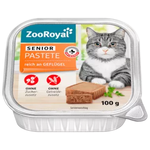 ZooRoyal Senior Pastete Geflügel 100g