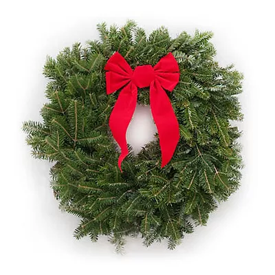 Dutchman Tree Farms Fraser Fir Wreath W/Bow 12/22