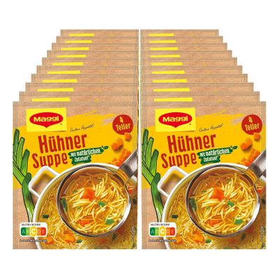 Maggi Guten Appetit Hühnersuppe ergibt 1 Liter, 20er Pack