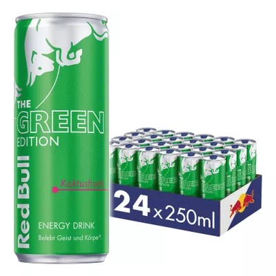 Red Bull Energy Drink Green Edition Kaktusfrucht 0,25 Liter Dose, 24er Pack