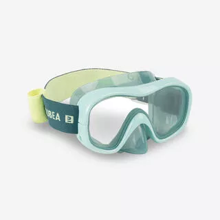 Maschera subacquea adulto 100 verde