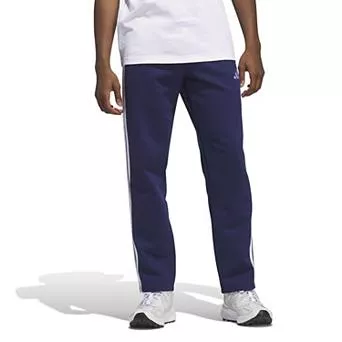 Men's adidas Essentials 3-Stripes Open Hem Fleece Pants