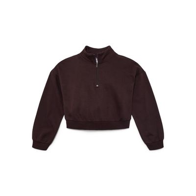 Weekend Academy Girls Fleece Quarter Zip Sweatshirt, Sizes 4-18