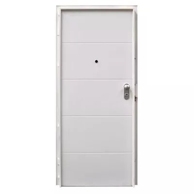 PUERTA ACORAZADA VT5 BLANCA DERECHA