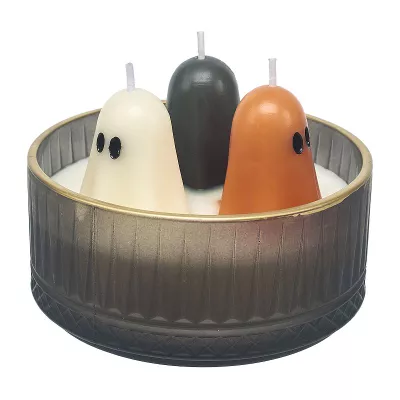 Celebrate Together™ Halloween Harvest Hayride Trio Ghost Candle Jar