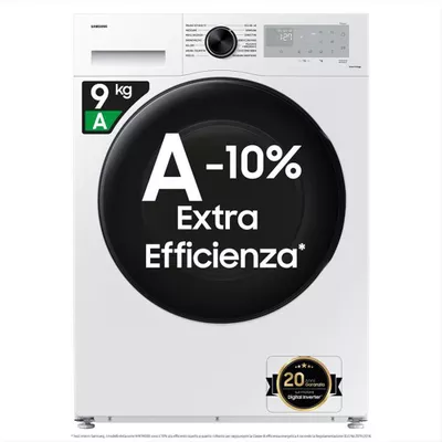 SAMSUNG - Lavatrice WW90CGC04DAHET 9 Kg Classe A-bianco