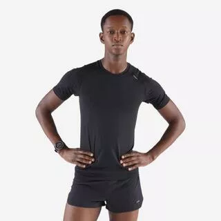 KIPRUN Maglia running uomo 500 COMFORT SLIM nera