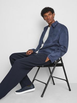 Chaqueta de ante de corte recto de The Edit