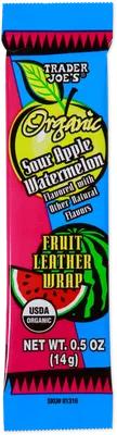 Organic Sour Apple Watermelon Fruit Leather Wrap