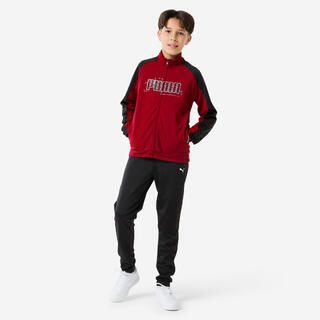 PUMA Tuta Puma bambino ginnastica poliestere bordeaux-nero
