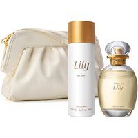 Combo Lily: Desodorante Colônia 75ml + Body Splash Desodorante Colônia 200ml + Nécessaire
