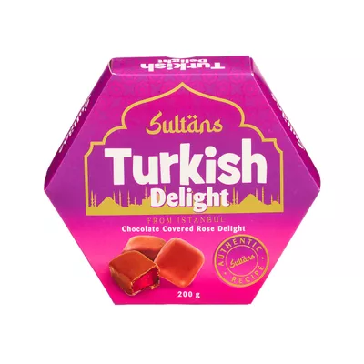 Chocolate Coated Turkish Delights 200g