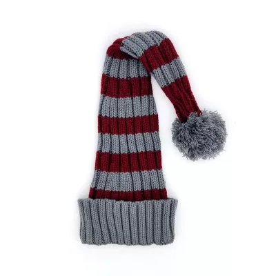 Nissehue, rød/grå, 65 cm