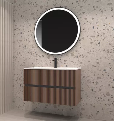 MUEBLE DE BAÑO NOVA GEO NOGAL 80X45CM ALISTONADO