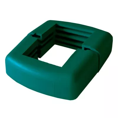 ABRAZADERA PARA POSTE RECTANGULAR 60X40 MM VERDE
