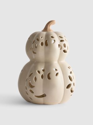 Adorno LED de calabazas apiladas