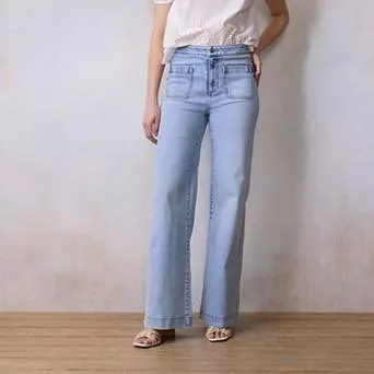 Women's LC Lauren Conrad Super High Rise Wide Leg Jeans