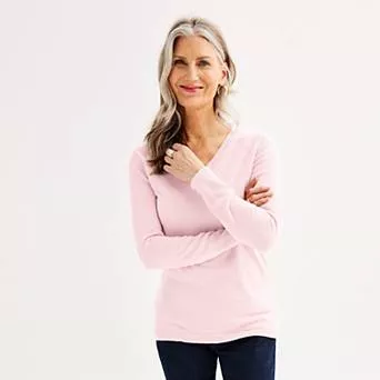 Women's Croft & Barrow® The Extra Soft V-Neck Sweater