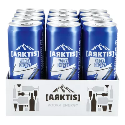 Arktis Vodka Energy 10 % vol 0,33 Liter Dose, 12er Pack