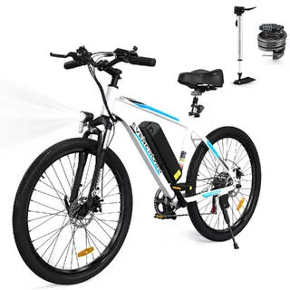 EVERCROSS Bici elettrica per adulti e adolescenti E Bike 36V 12Ah EVERCROSS - EK15 Bianca