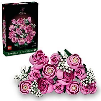 LEGO Botanicals Bouquet of Pink Roses 10374 Building Kit (789 Pieces)