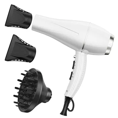 NEXPURE Hair Dryer, Professional Salon Ionic 1875W Blow Dryer with Diffuser for Quick Drying and Styling - Lightweight Design, White