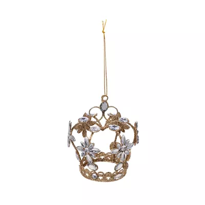 Christmas Tree Decoration Gemmed Crown