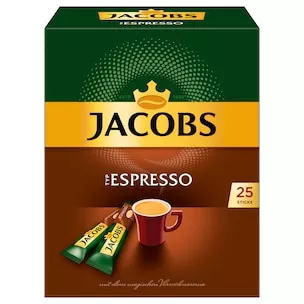 Jacobs löslicher Kaffee Espresso, 25 Instant...