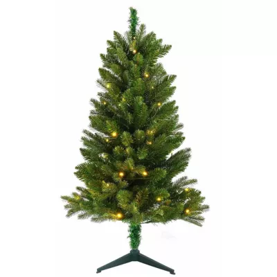 Kunstigt juletræ m/50 LED-lys, 90 cm