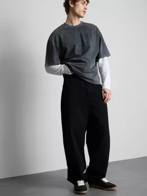 Vaqueros holgados de talle medio