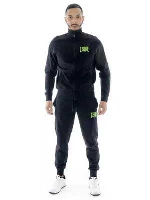LEONE 1947 APPAREL Tuta da uomo in cotone non garzato con colletto e zip Leone HJ