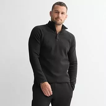 Men's FLX Textured Fleece Quarter-Snap Pullover