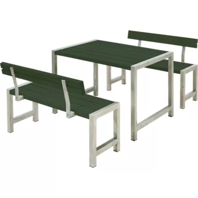 Plus Café, Plankesæt, 127 cm, grøn