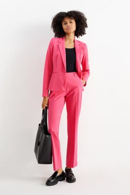 Business trousers - mid-rise waist - straight fit