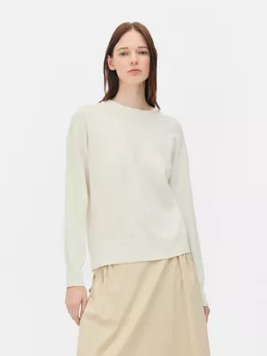 Jersey suave de cuello redondo