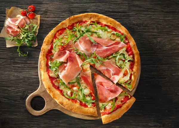 La Pizza grande rucola con prosciutto Ø 29 cm