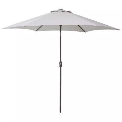 Parasol, Rimini, grå, Ø270 cm