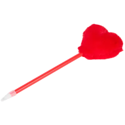 Kuličkové pero s chlupatým srdíčkem