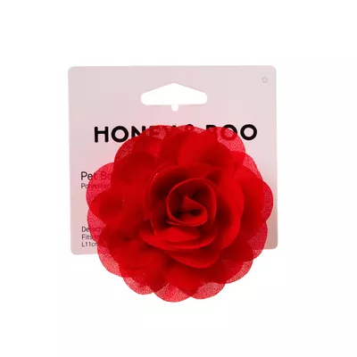 Honey & Boo Pet Bow Red Rose