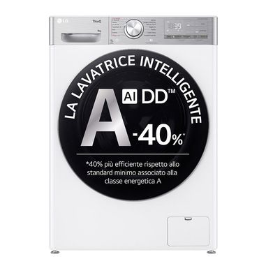 LG F4R9009TPWC Lavatrice 9kg AI DD, Classe A-40%, ...