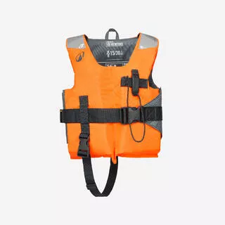 DECATHLON Giubbotto salvataggio bambini LJ100N EASY 15-40 kg arancione-grigio