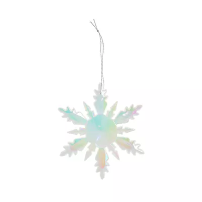 Christmas Tree Decoration Iridescent Snowflake
