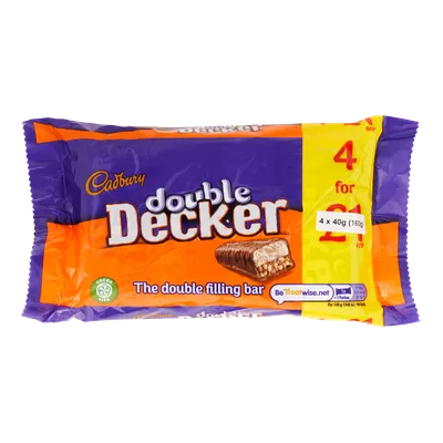 Cadbury Double Decker Bar 4pk