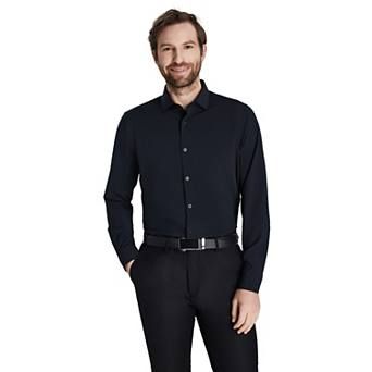 Men's Bespoke Classic-Fit Wrinkle Free Performance Dress Shirt